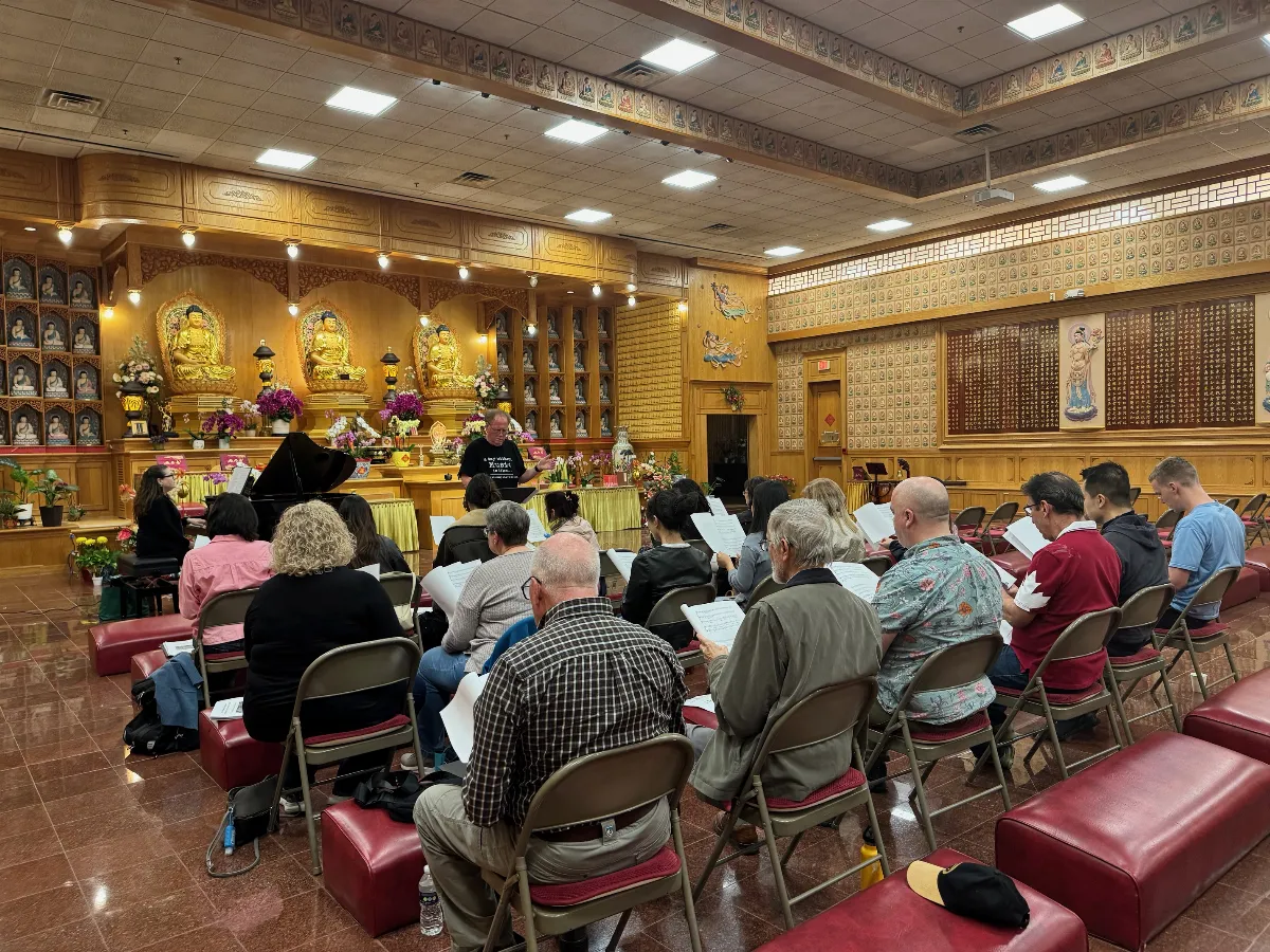 Austin Xiang Yun Temple Choir Rehearsal Progress