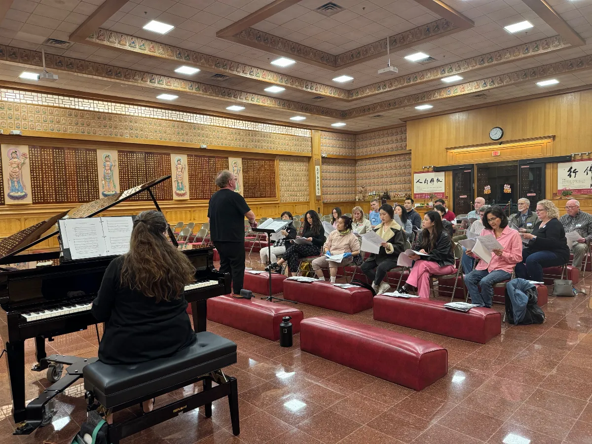 Austin Xiang Yun Temple Choir Rehearsal Progress