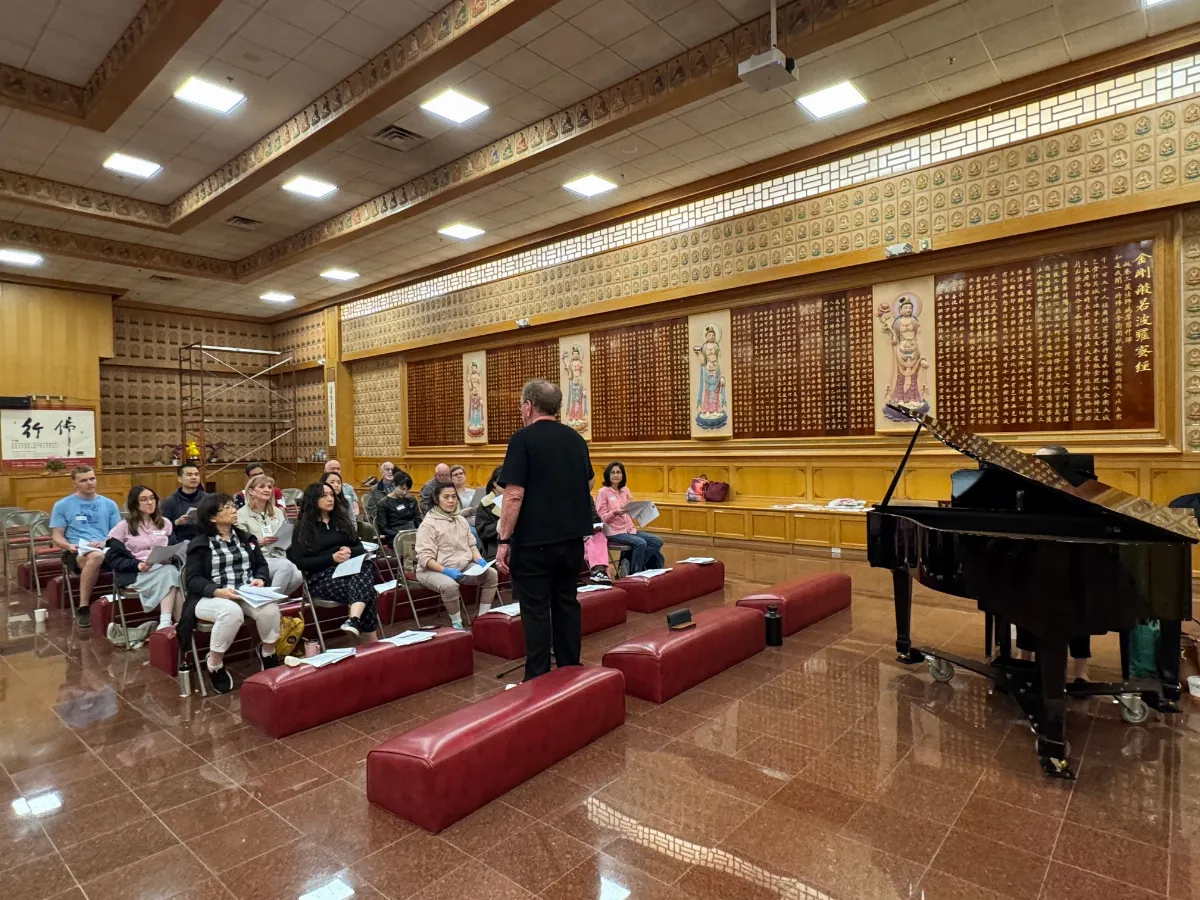 Austin Xiang Yun Temple Choir Rehearsal Progress