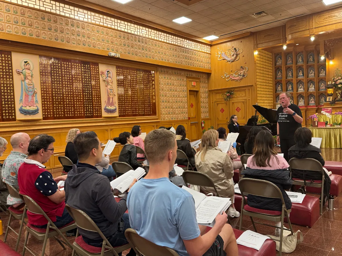 Austin Xiang Yun Temple Choir Rehearsal Progress