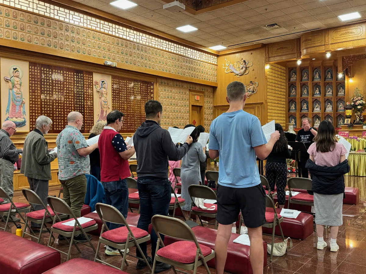 Austin Xiang Yun Temple Choir Rehearsal Progress