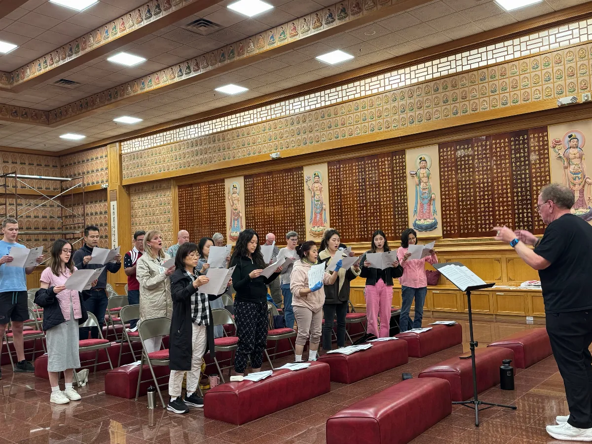 Austin Xiang Yun Temple Choir Rehearsal Progress