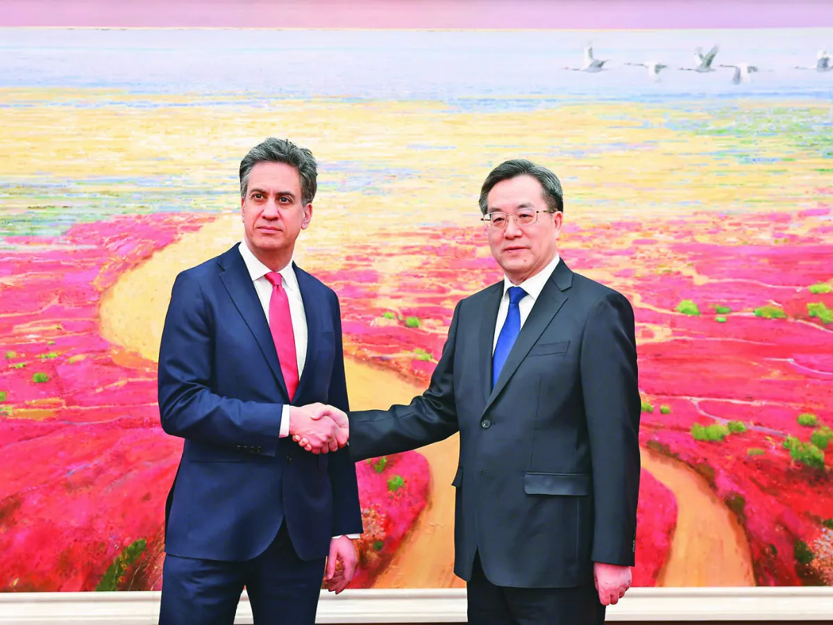 丁薛祥晤米立班 願深化中英合作