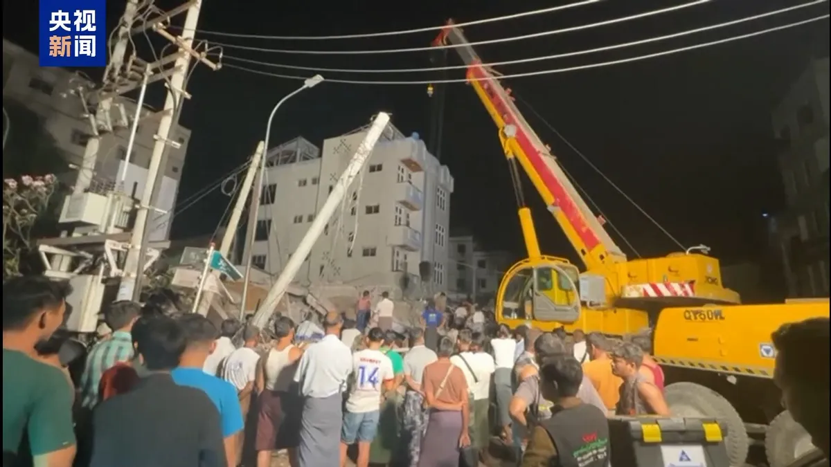 大陸央視前進緬甸瓦城 災區缺電、飲水與食物匱乏