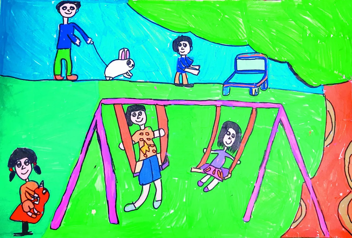 【快樂塗鴉簿】在公園玩