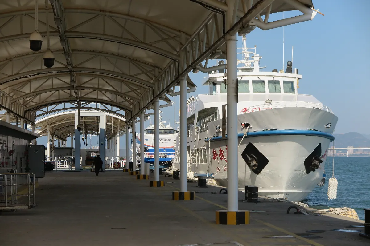 陸建廈金大橋廈門段 「小三通」航線今起調整航道