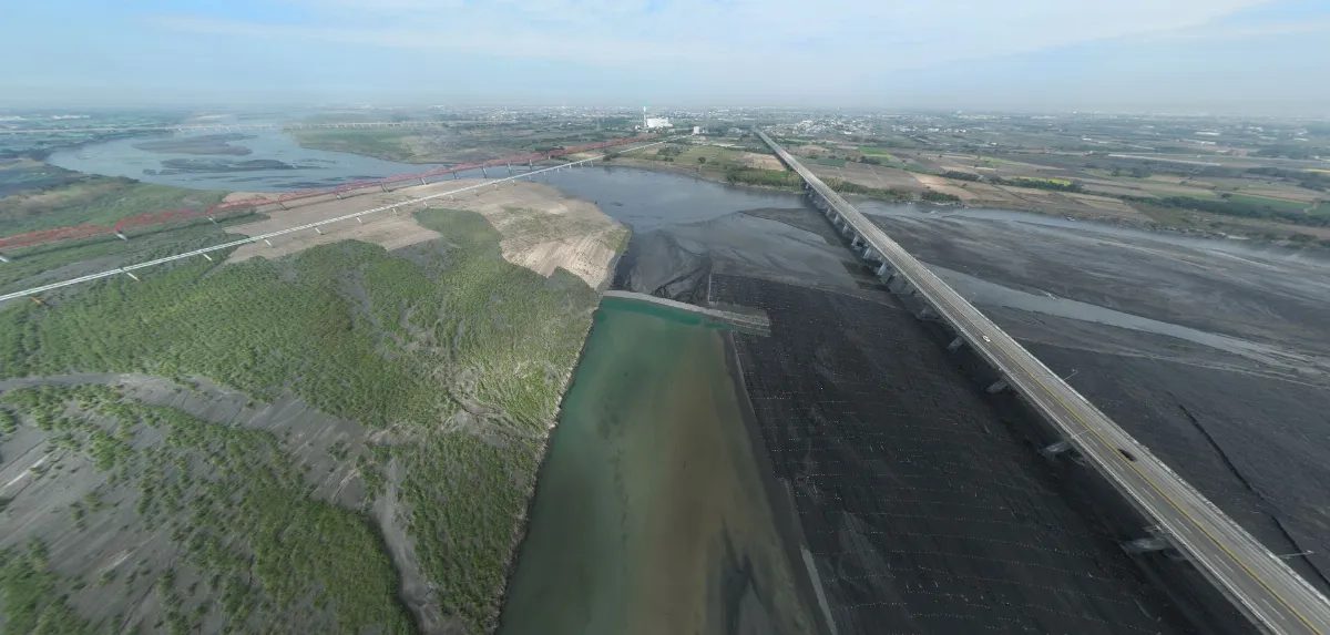 濁水溪揚塵治理有成 從沙洲變綠洲