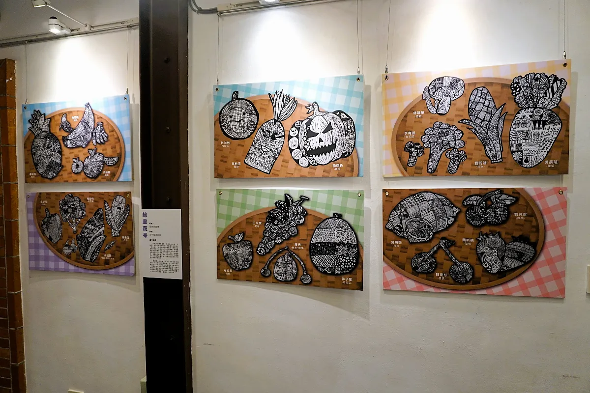 北市東園國小走訪市場創作 舉辦「食在有藝市」作品展