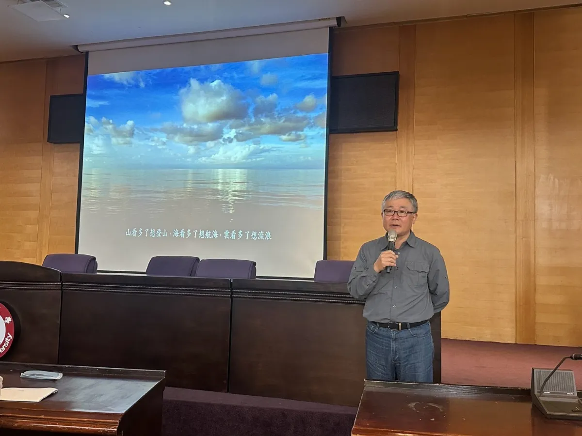 南華邀海洋文學作家廖鴻基分享　勉學子以行動開創未來