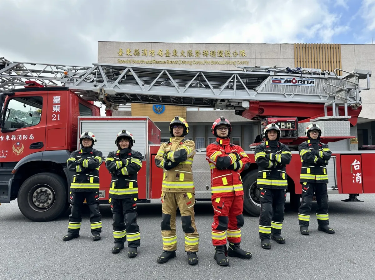 為救火隊員添保障  台東新購消防裝備1人2套獲歐美認證