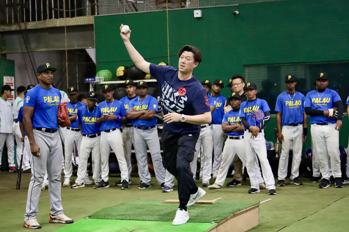 帛琉棒球國家隊來台移訓 王建民親自指導