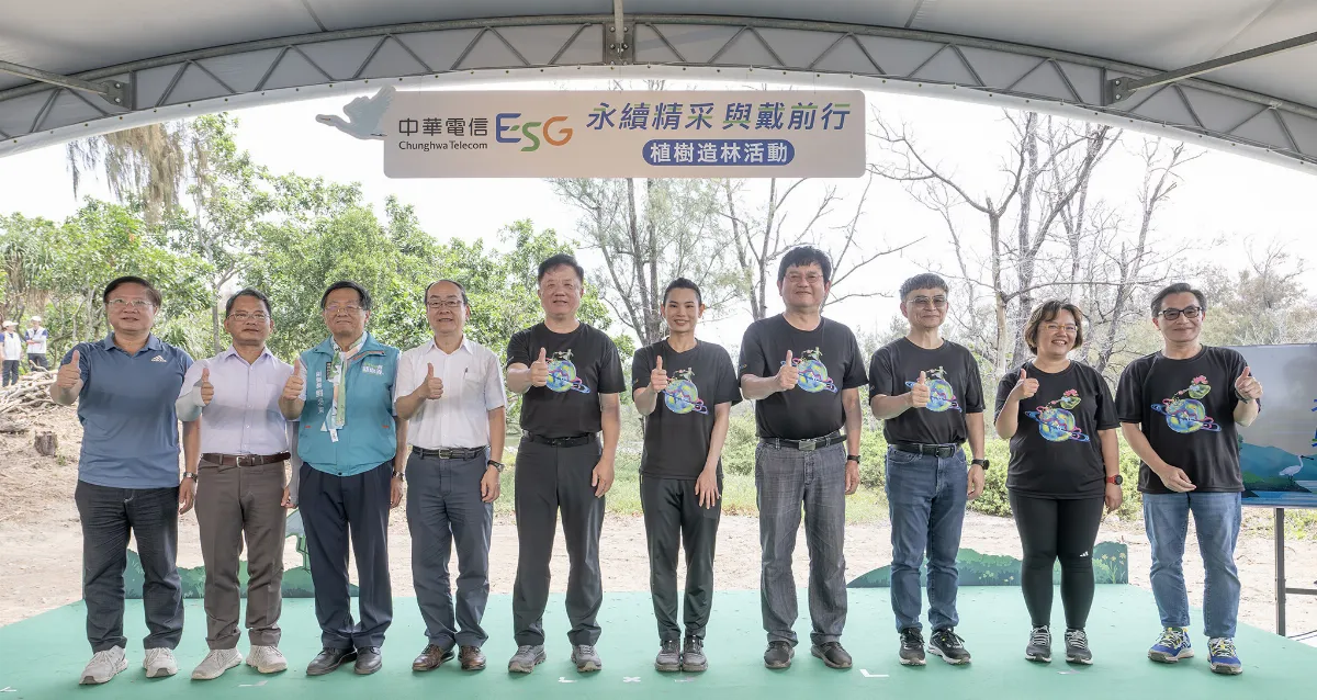 羽球／小戴前進嘉義 攜手中華電信種樹愛地球