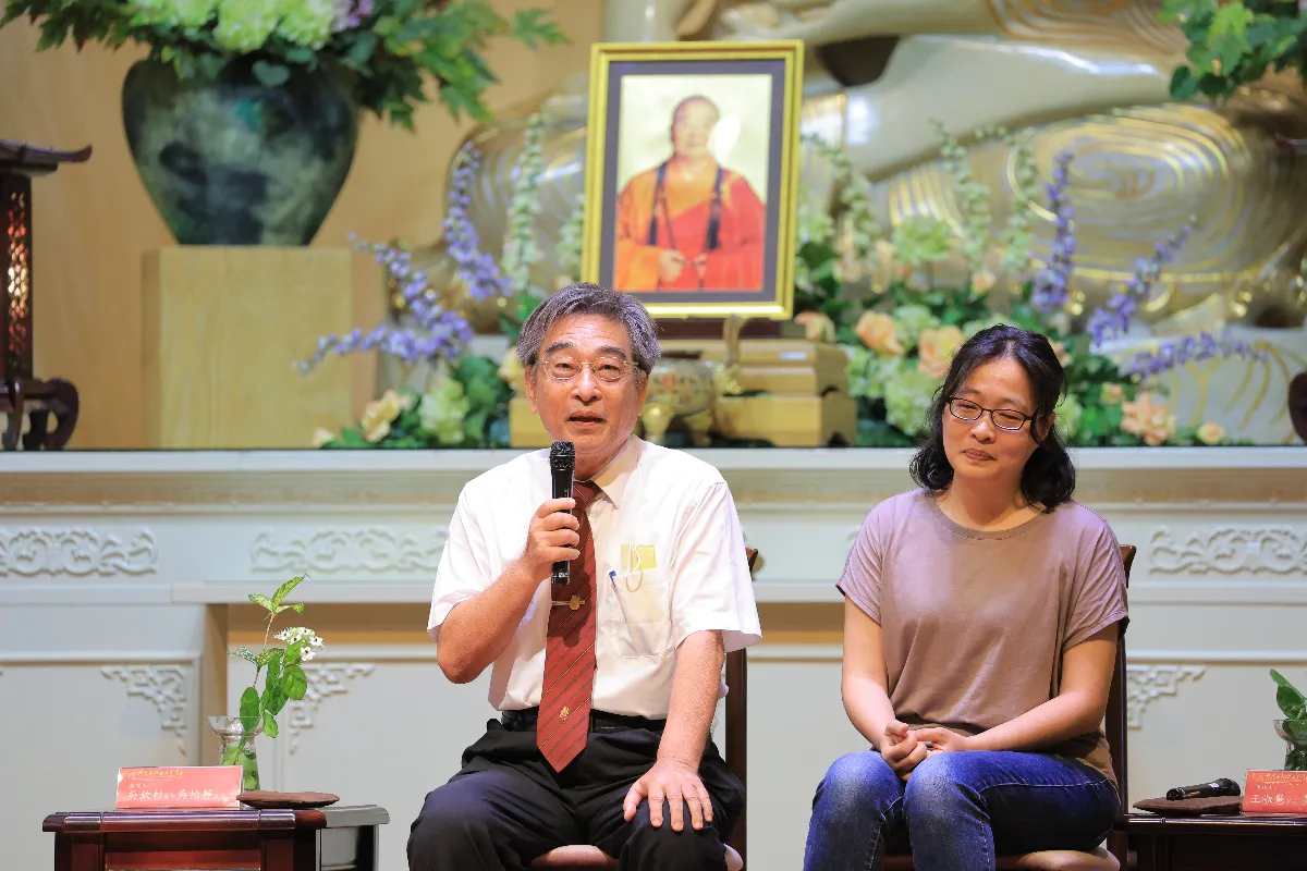 吳欽杉與女兒吳怡靜 餐桌分享佛法傳承信仰