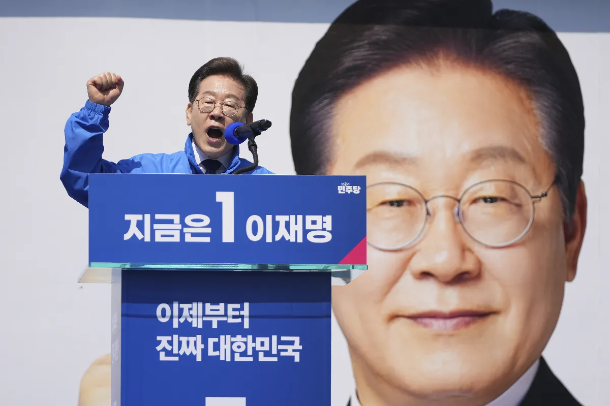 南韓總統大選競選活動起跑 李在明支持率領先