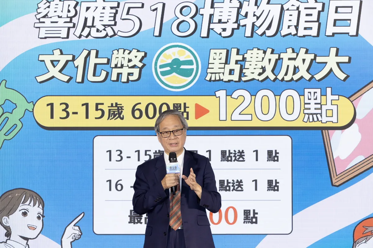 518國際博物館日開跑 文化幣加碼回饋揪年輕人