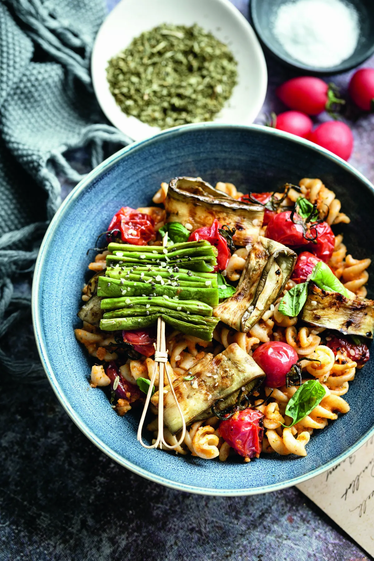 【純植生活】烤四季豆佐義大利螺旋麵