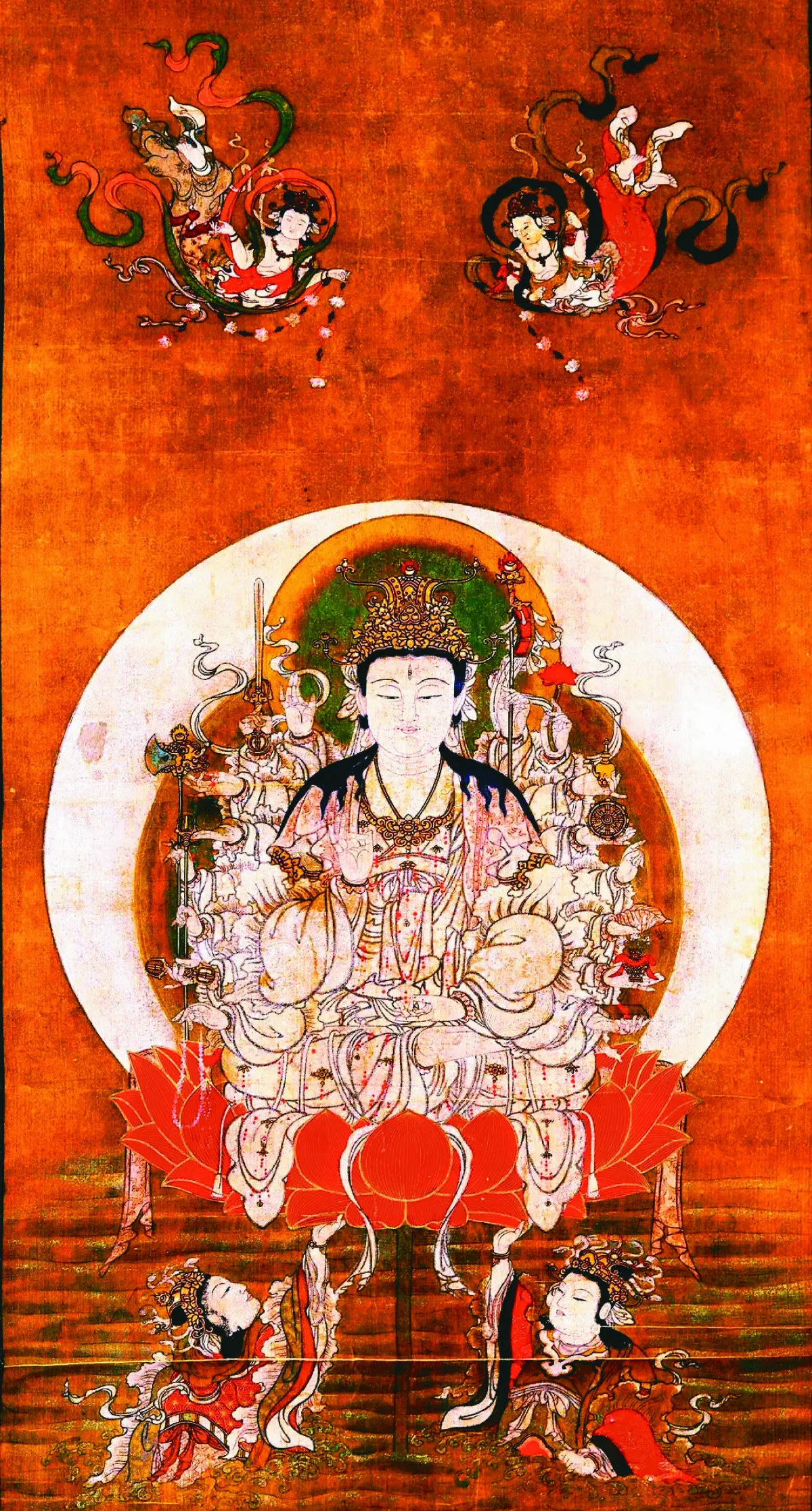 【滿願神咒】十八臂準提菩薩形像
