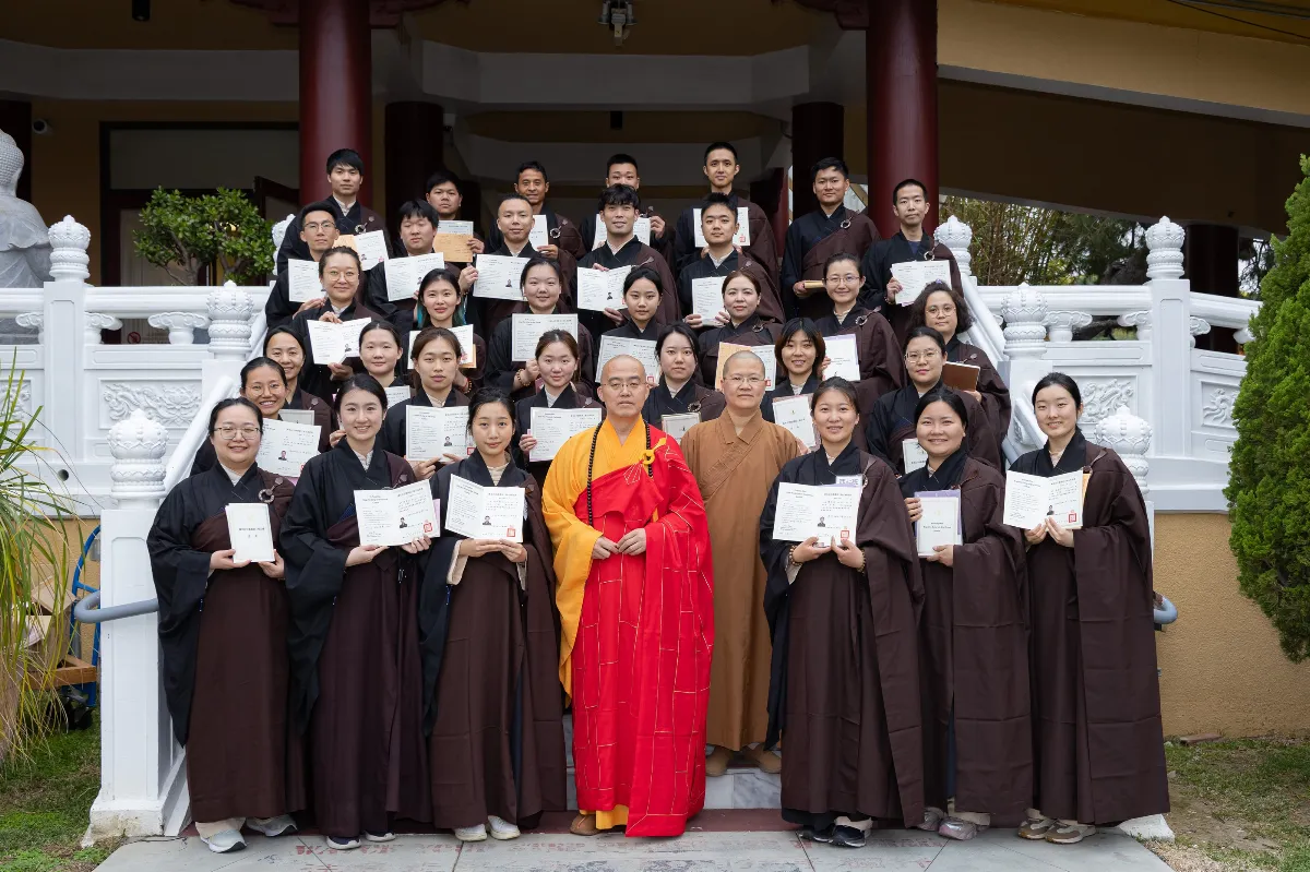 Young Devotees Inspired to Uphold the Dharma at Hsi Lai Temple’s Triple Gem Refuge and Five Precepts Ceremony