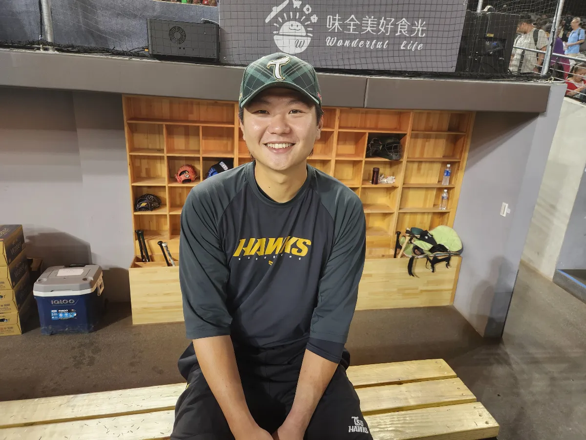 中職／感念法師鼓勵 陳致嘉盼主題日繳佳績回饋佛光山