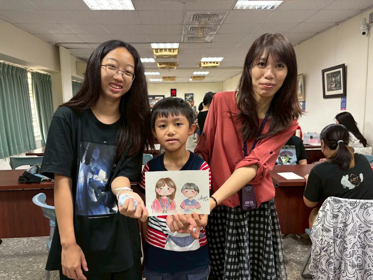 似顏繪 國中生以藝術搭起和社區對話的橋梁