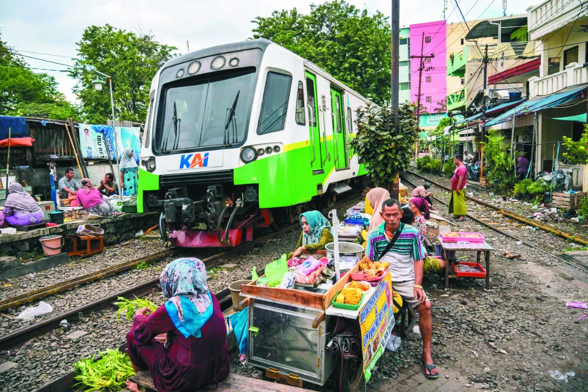 印尼鐵軌市集