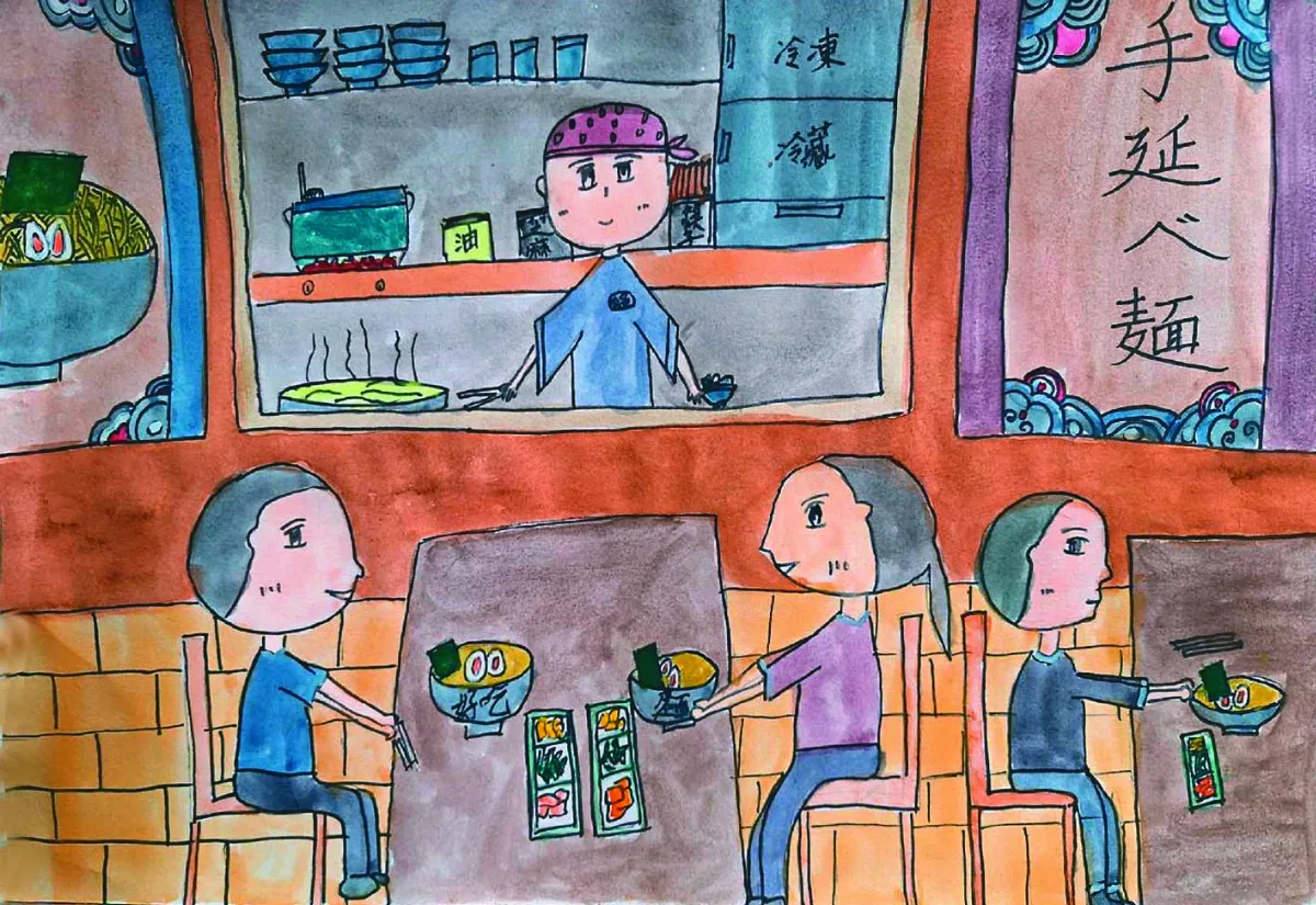 【快樂塗鴉簿】古色古香拉麵店