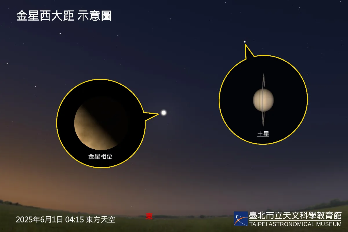 端午晨曦迎金星「西大距」 與土星共譜詩意星空