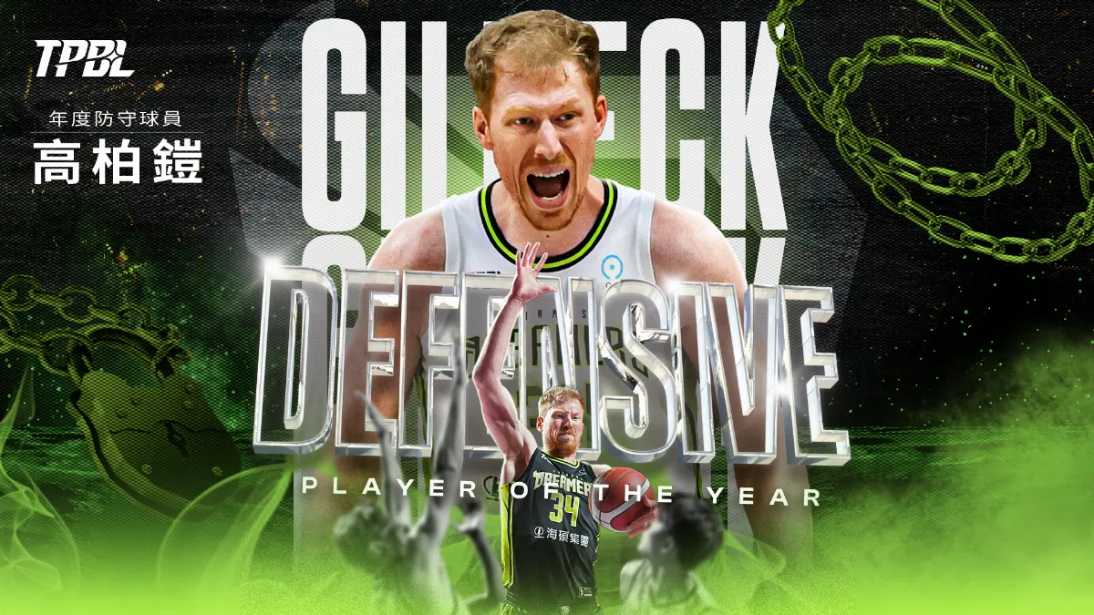 TPBL／高柏鎧奪年度防守球員 年度防守二隊出爐