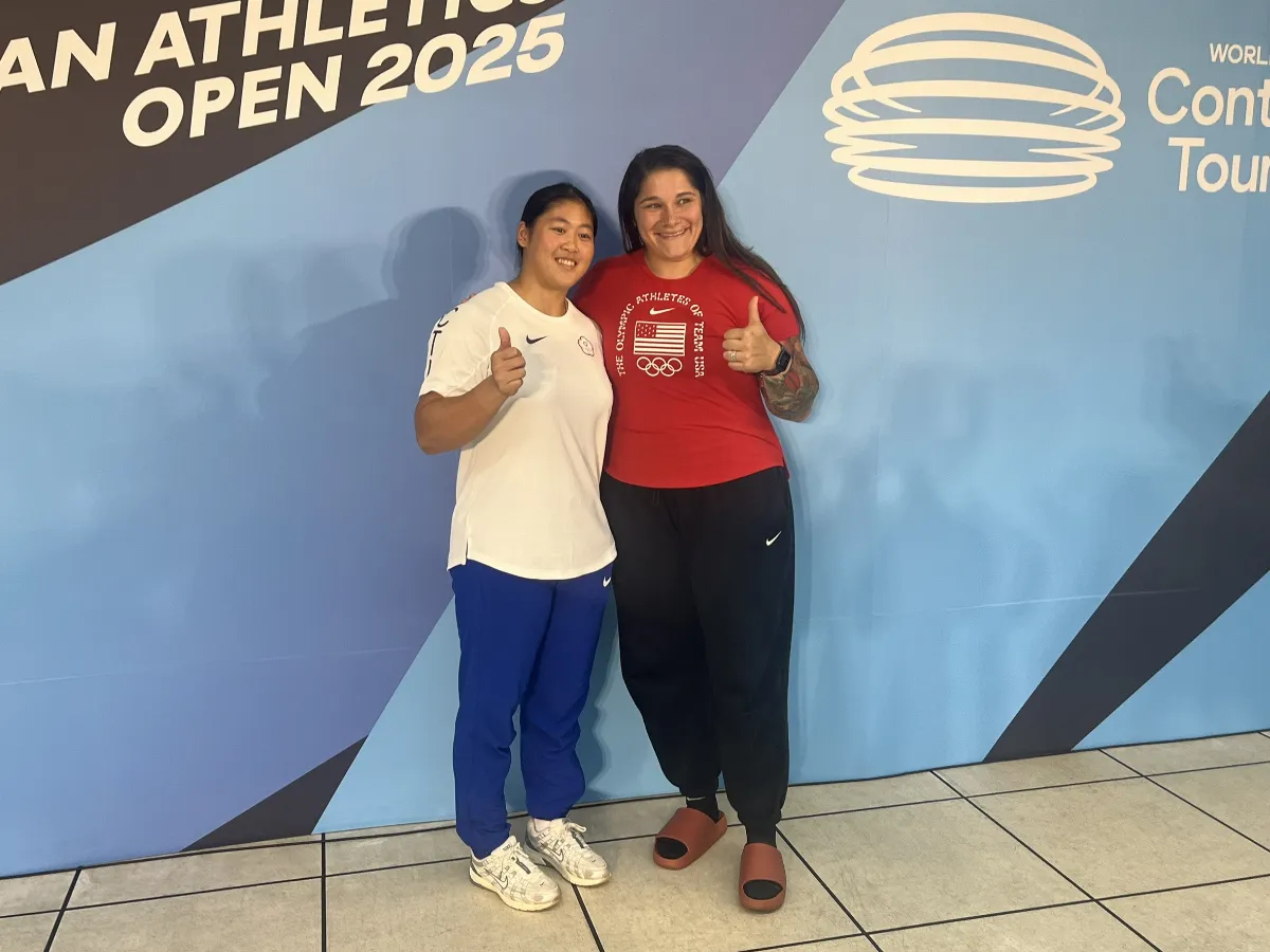 田徑／2屆鉛球世界冠軍來台 江靜緣搶著取經