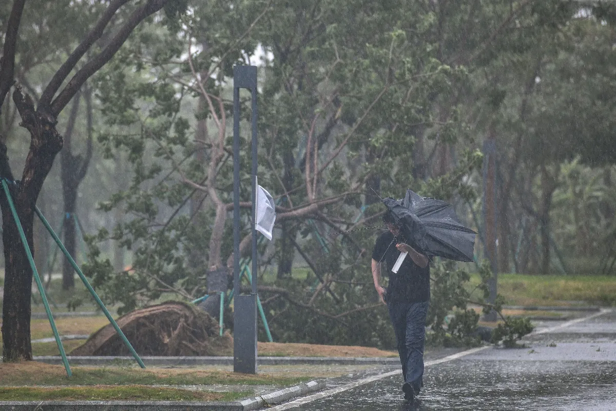 颱風蝴蝶逼近大陸海南 三亞出現強降雨伴大風