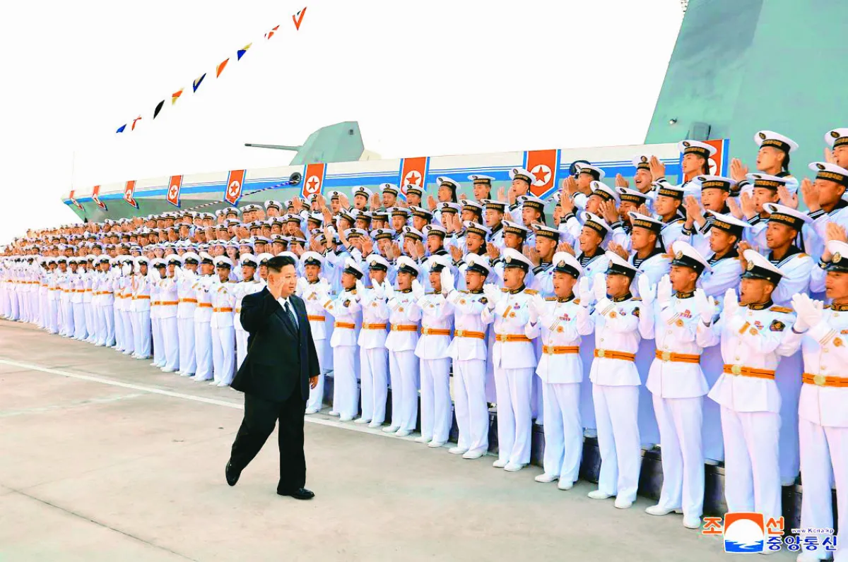 北韓秀新型驅逐艦