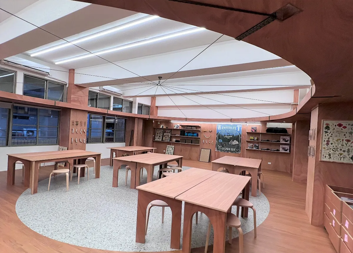 新北青山國中小導入校園美感設計 童軍教室變身森林基地