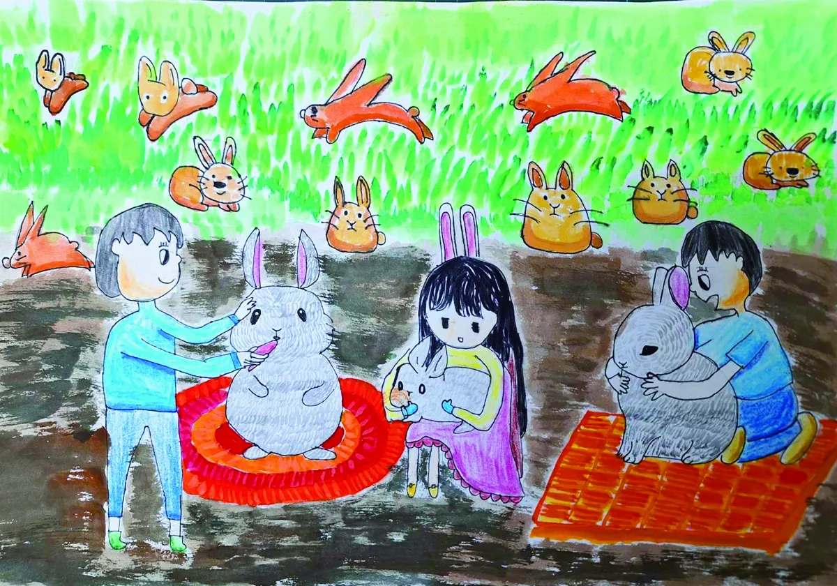【快樂塗鴉簿】我愛小兔兔 