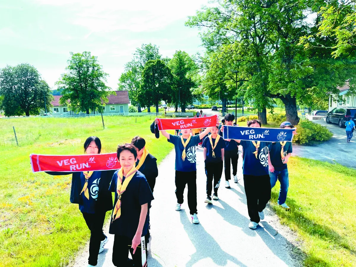 路跑、戶外教學 瑞典佛光幼童軍精進學習