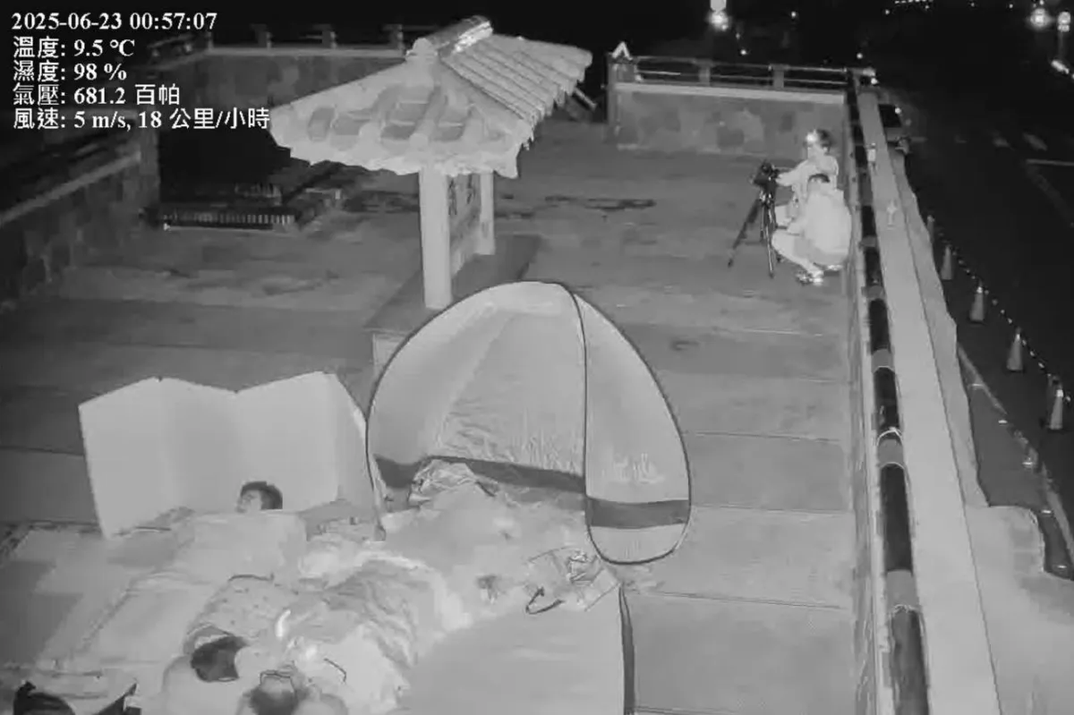 武嶺亭違規露營 太管處依法開罰
