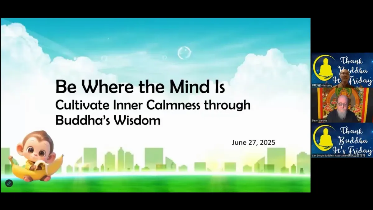 “Thank Buddha It’s Friday” Lecture Encourages Mindful Living and Inner Calm