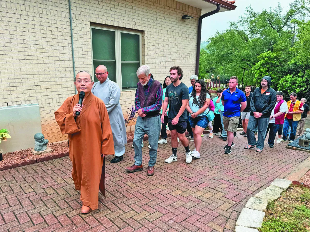 香雲寺覺醒行禪 療癒軍人身心靈