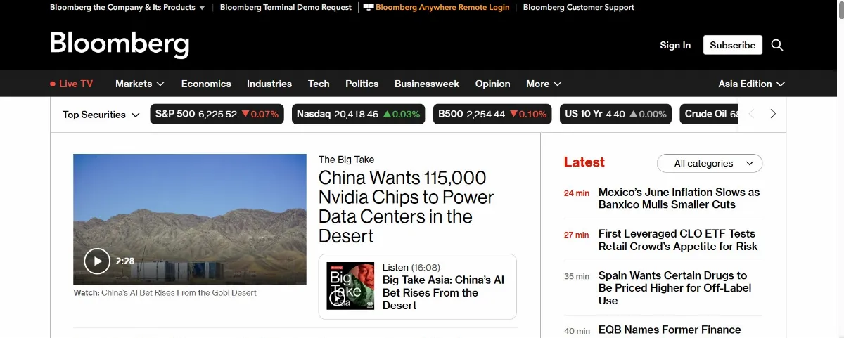 財經媒體巨頭彭博驚傳裁員 部分新聞團隊將整併
