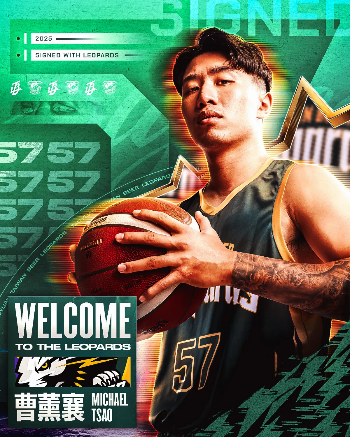 TPBL／雲豹3年約簽曹薰襄 聯手高錦瑋組強大後場