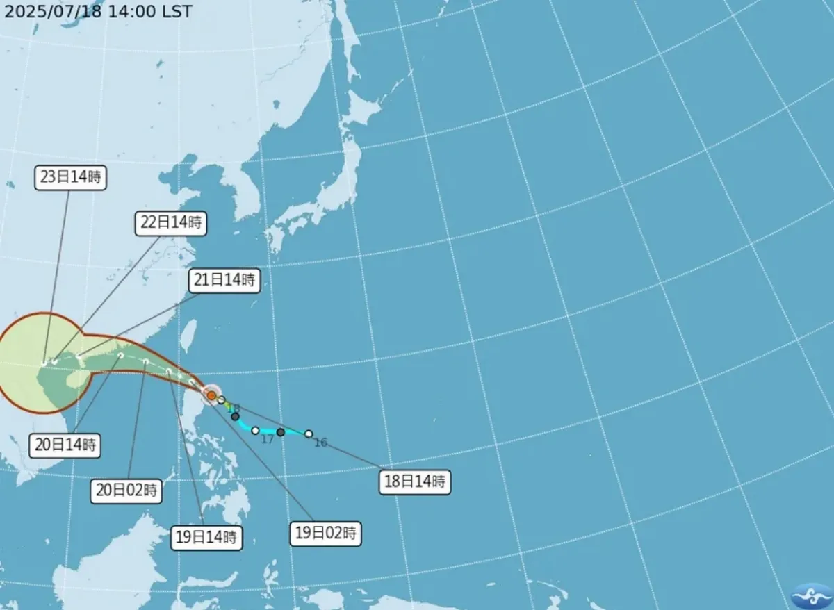 薇帕颱風角隅流效應  北市平地今晚到明天可能有8級陣風