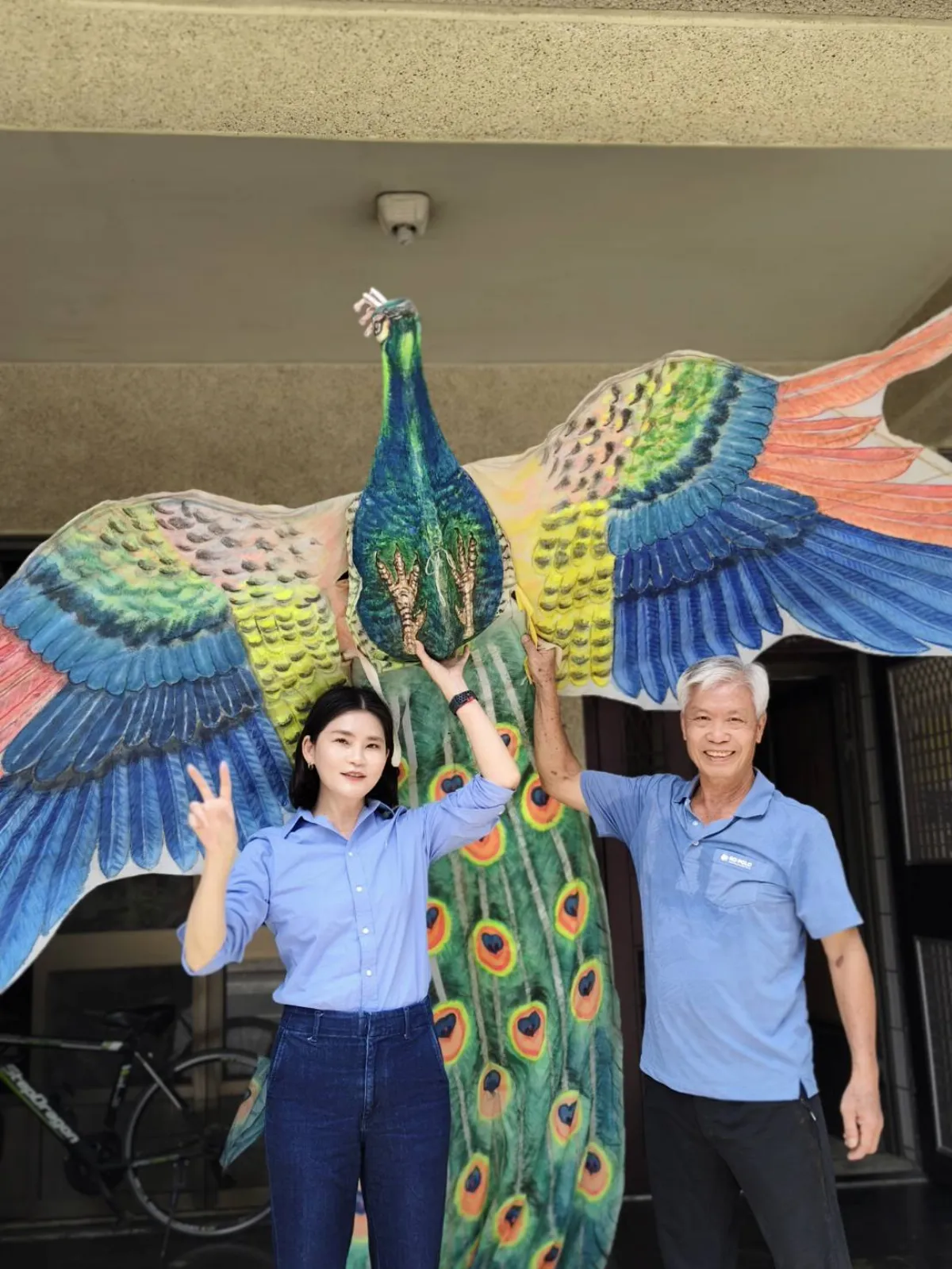 退休校長玩風箏 登錄文化資產保存者