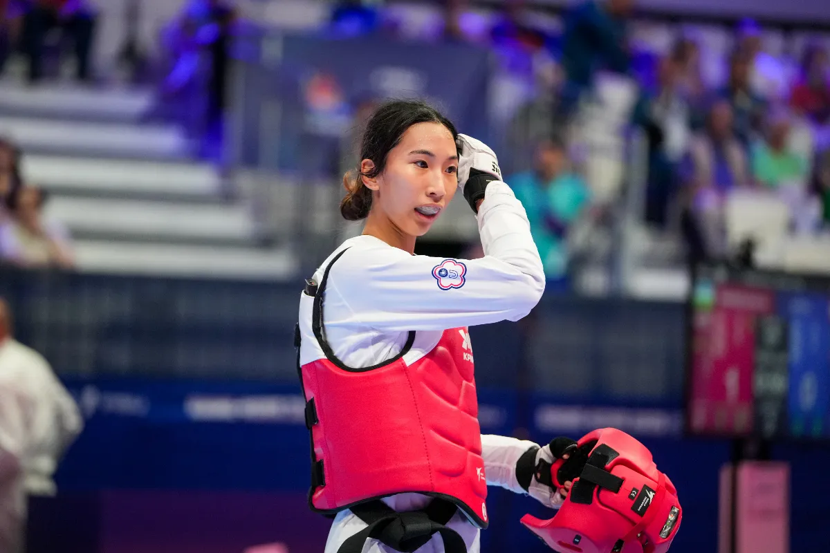 世大運／黃映瑄連2屆奪牌！ 跆拳道對打摘銀