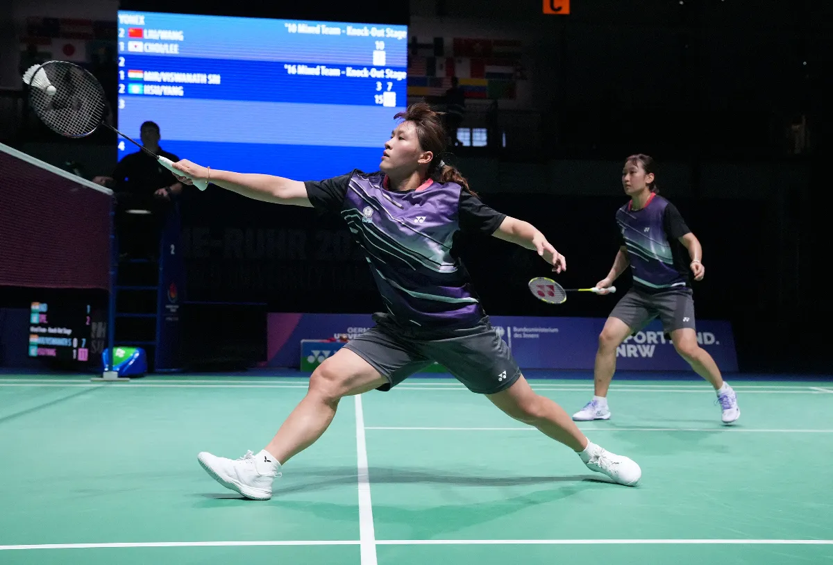 世大運／3連霸差1步 羽球混團衝進金牌戰