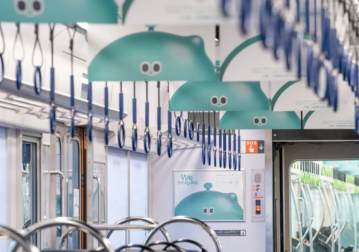 a-We登上京阪電車 陪60萬旅客「遇見台灣」