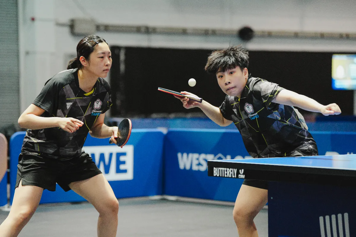 世大運／桌球女雙簡彤娟／蔡昀恩晉4強 首度合拍保底銅牌