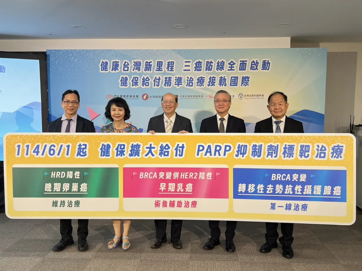助攻3大癌精準治療 健保擴大抑制劑給付