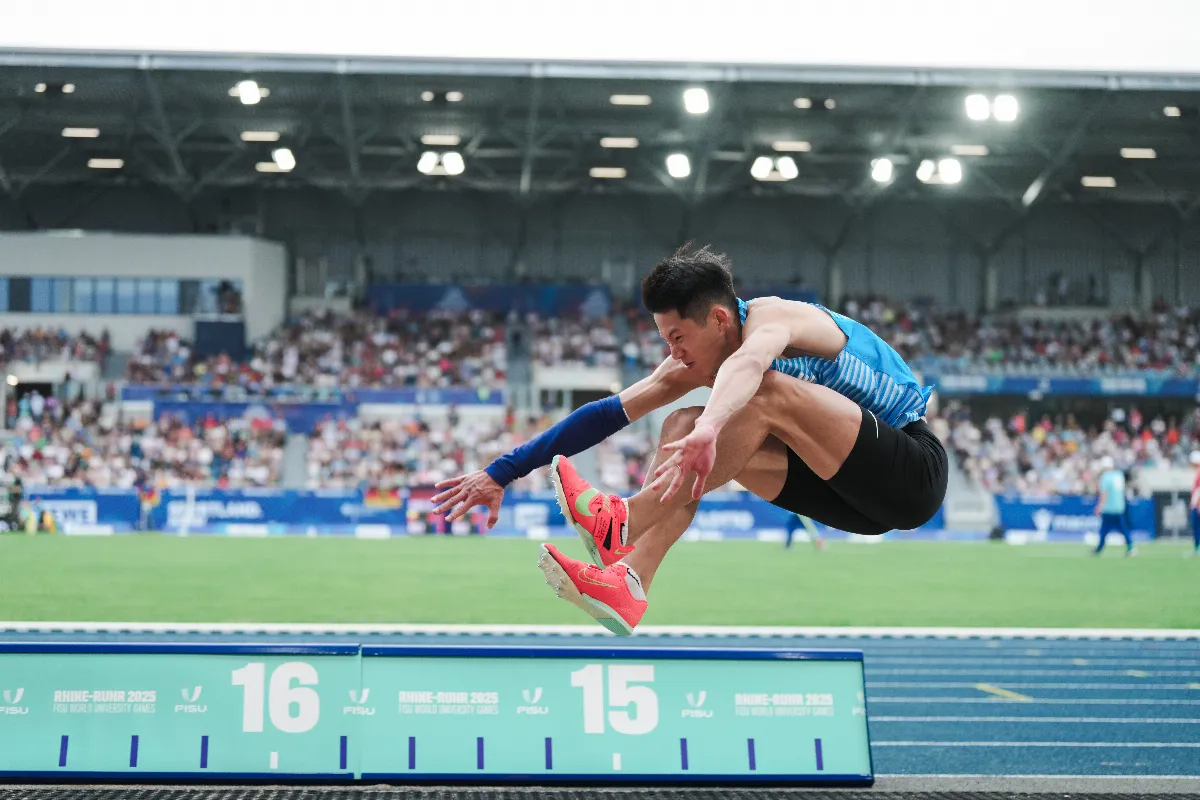 世大運／李允辰奮力跳本季最佳 三級跳第4刷新隊史