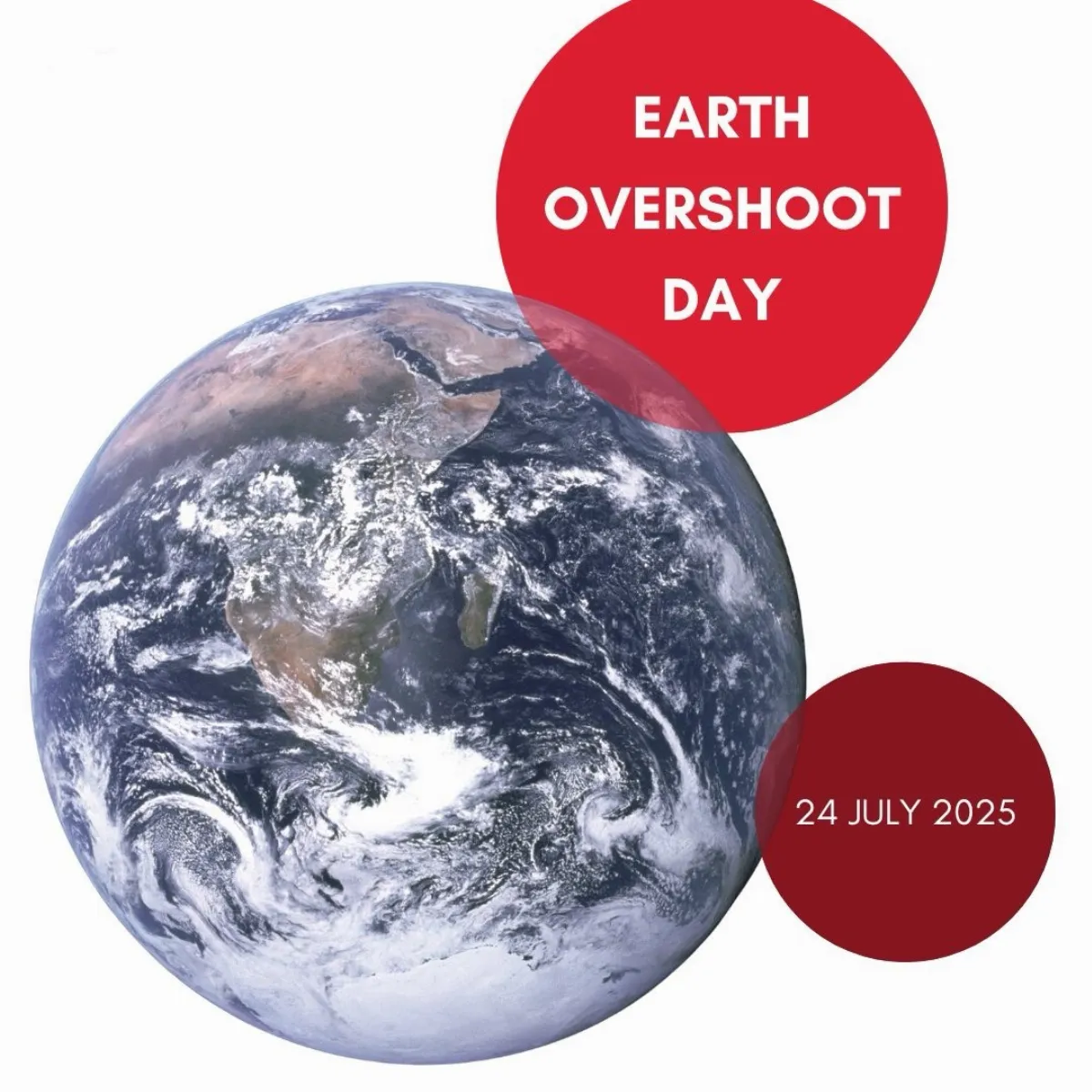 2025地球超載日為7月24日 較去年提早8天來臨