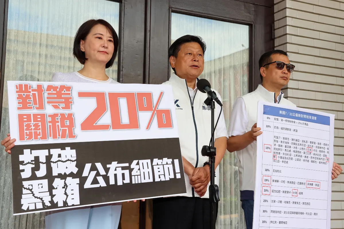 台美關稅談判 在野重申國會監督