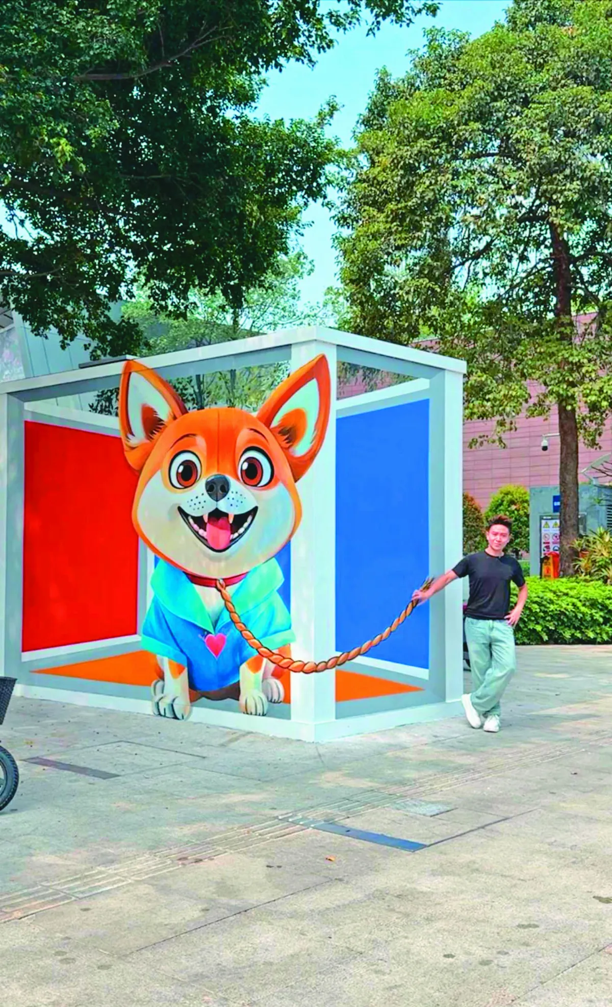3D藝術牆畫 魯智深力拔楊柳